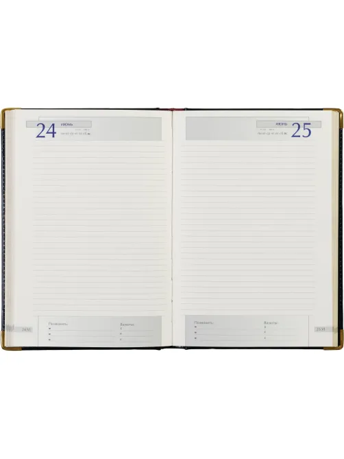 Ежедневник полудатированный кожа,синий,А5,145х216,208л, IMPERIUM 3-023/121