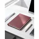 Ежедневник недатированный А5+, 136л, VELVET бордовый  3-115/02