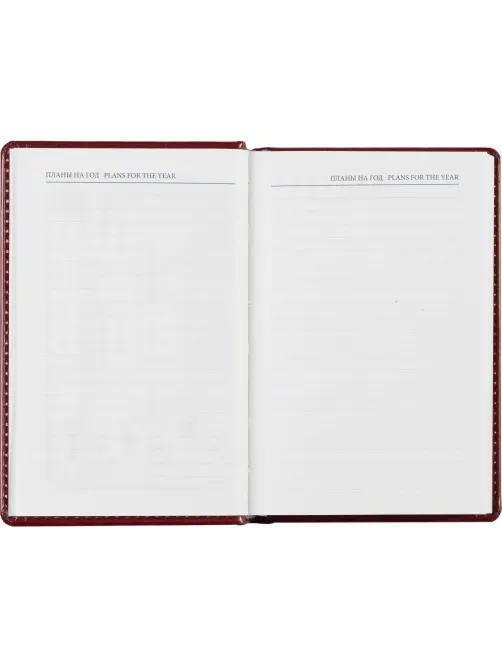 Ежедневник недатированный бордо, А6,100x150, 320стр, Agenda