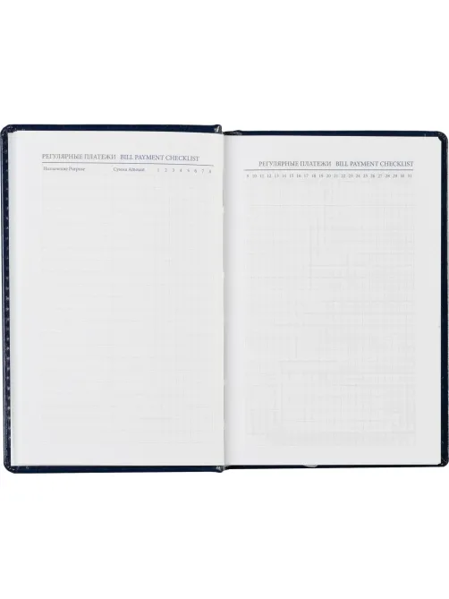 Ежедневник недатированный синий, А6,100x150, 320стр, Agenda
