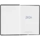 Ежедневник датированный 2026, черный,А6, 100х150 мм,336 стр,Agenda