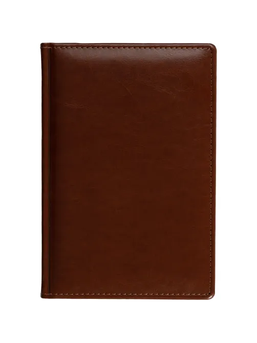Ежедневник недатированный коричн, А5, 148x218, 352стр, Agenda