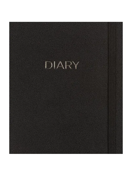 Ежедневник недатированный черный, А5 136 л., Dairy, ATTACHE