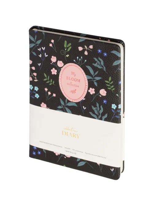 Ежедневник недатированный IF 14х20см 192 стр, твердый, Diary, I1660/black