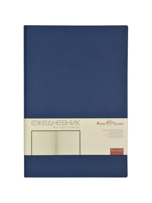 Ежедневник недатированный А5 Mercury темно-синий 272 стр. 3-435/08