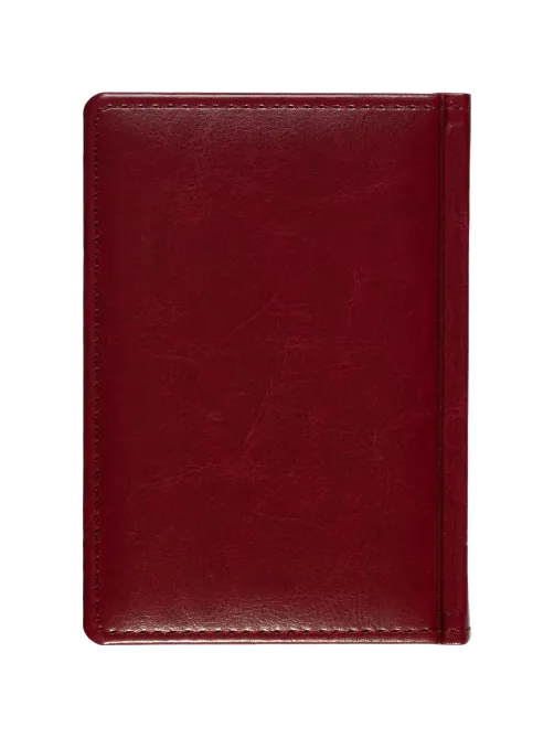 Ежедневник недатированный бордо, А6,100x150, 320стр, Agenda
