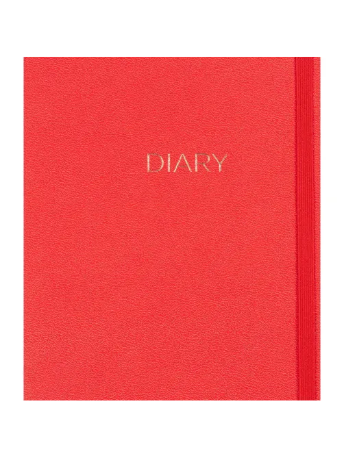 Ежедневник недатированный красный, А5 136 л., Diary, ATTACHE