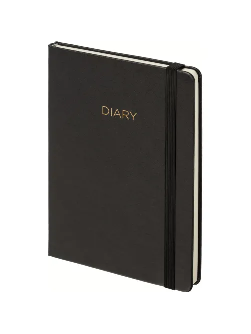 Ежедневник недатированный черный, А5 136 л., Dairy, ATTACHE