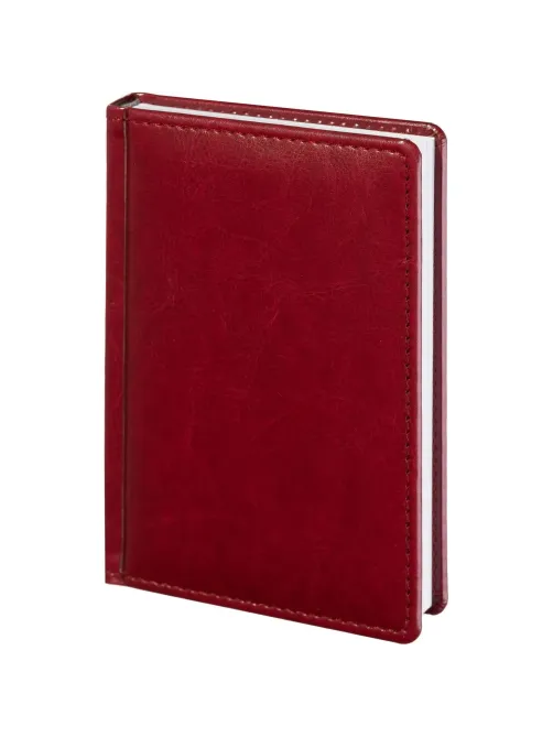 Ежедневник недатированный бордо, А6,100x150, 320стр, Agenda