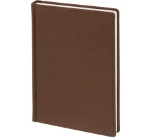 Ежедневник недатированный А5+, 136л, VELVET коричневый  3-115/03