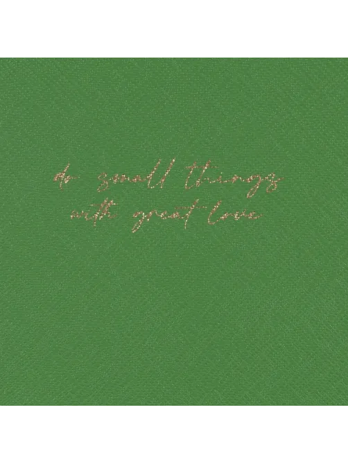 Ежедневник недатированный зеленый, А5 136 л., Do small things, ATTACHE