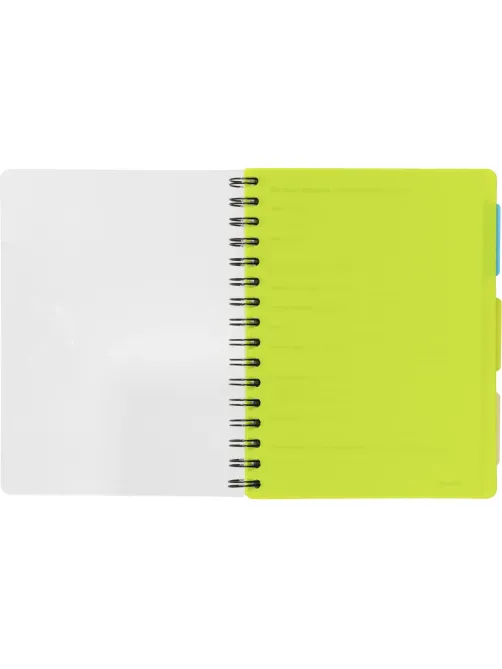 Ежедневник недатированный Bright Colours на спирали,  А5, 272 стр., ЛАЙМ