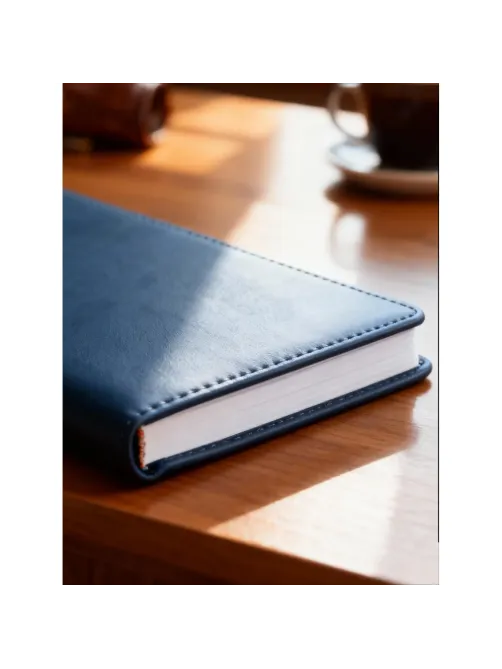 Ежедневник недатированный A6+, 136л, VELVET  темно-синий navy 3-495/16