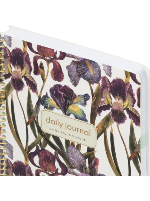Ежедневник недатированный CUTE DIARY А5,BV,136,ИРИСЫ, зол.греб, 3-701/15