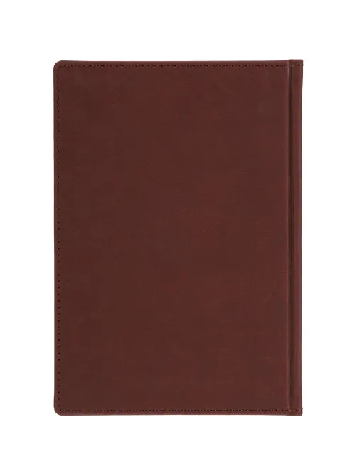 Ежедневник датированный 2026 А5+ VELVET бордовый 3-123/02