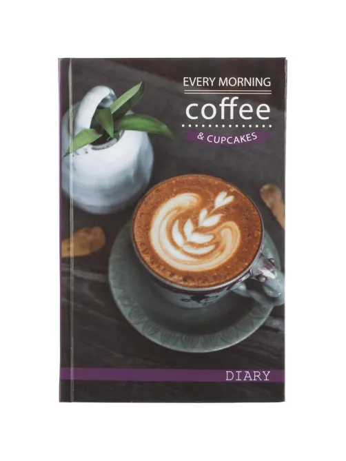 Ежедневник недатированный 7БЦ,пленка глянц,А5,128л Attache, Coffee