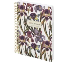 Ежедневник недатированный CUTE DIARY А5,BV,136,ИРИСЫ, зол.греб, 3-701/15