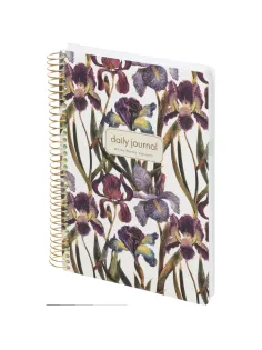 Ежедневник недатированный CUTE DIARY А5,BV,136,ИРИСЫ, зол.греб, 3-701/15