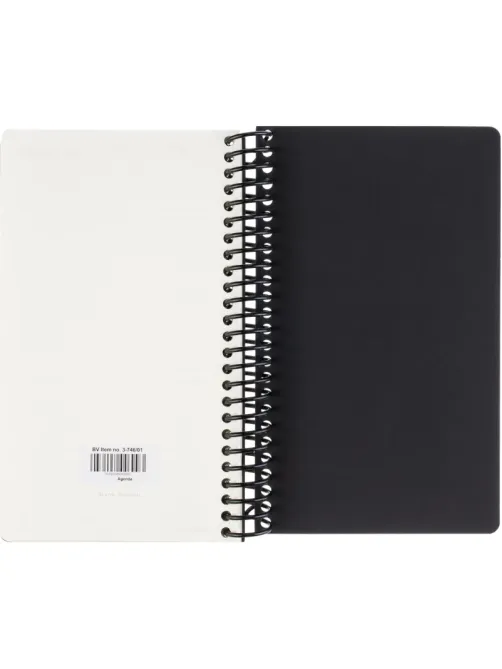 Ежедневник недатированный А5 AGENDA на спирали, черный, 128л 3-746/01