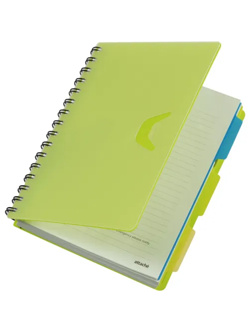 Ежедневник недатированный Bright Colours на спирали,  А5, 272 стр., ЛАЙМ