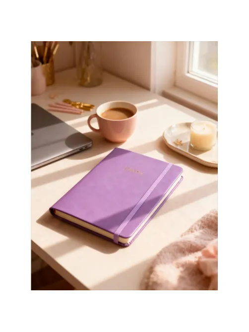 Ежедневник недатированный сиреневый, А5 136 л., Diary, ATTACHE