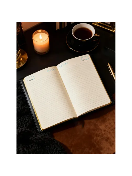 Ежедневник недатированный черный, А5 136 л., Plan your life, ATTACHE