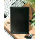 Ежедневник недатированный А5+, 136л, VELVET черный  3-115/04