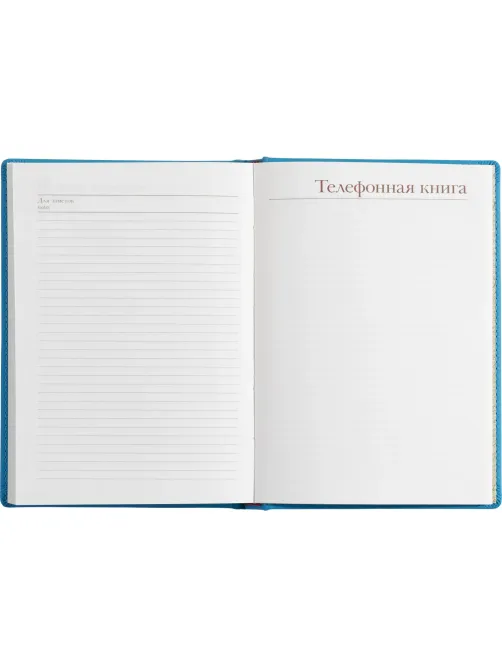 Ежедневник недатированный А5 145 х 205 мм Velvet син флуор 272 стр.3-115/07