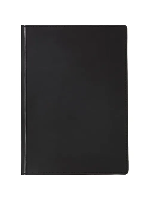 Ежедневник недатированный А5+, 136л, VELVET черный  3-115/04