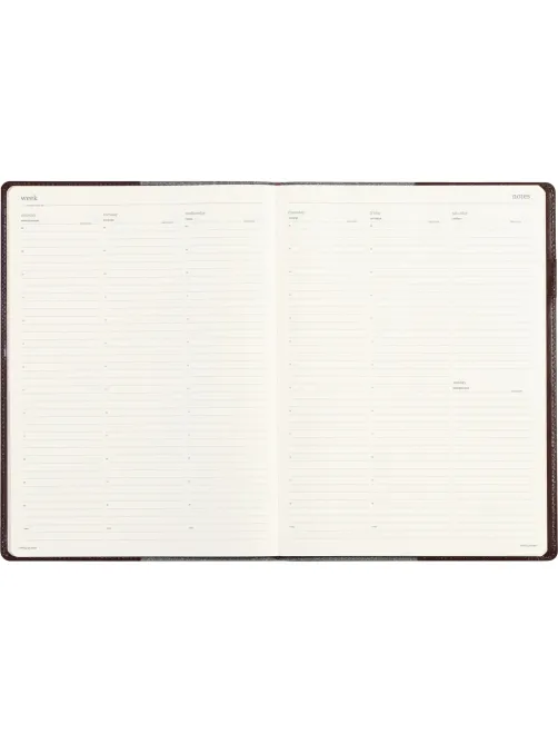 Еженедельник недатированный коричнев,A4,222х302мм,64л,Br.V.PROFY 3-098/03