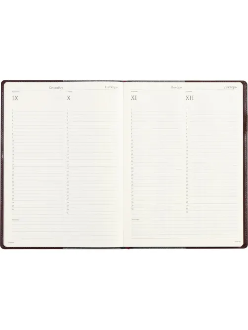 Еженедельник недатированный коричнев,A4,222х302мм,64л,Br.V.PROFY 3-098/03