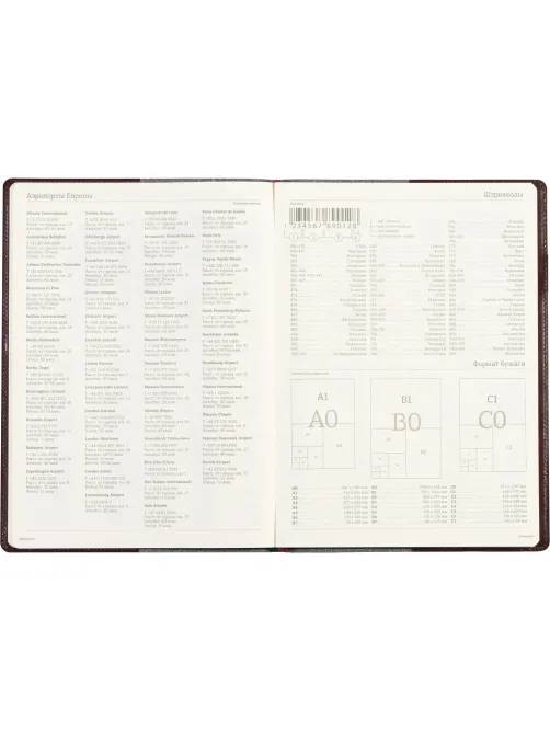 Еженедельник недатированный коричнев,A4,222х302мм,64л,Br.V.PROFY 3-098/03