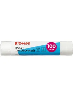 Пакет фасовочный ПНД 24х37 8 мкм, Комус, 100 шт/уп