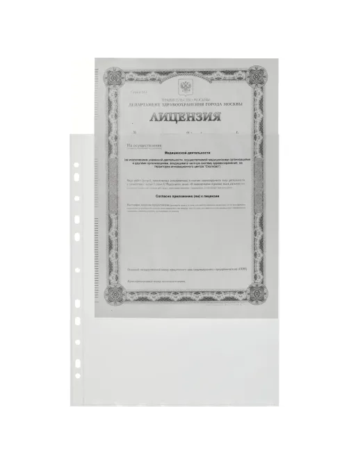 Файл-вкладыш А4+ Attache Selection 120 мкм 50 шт/уп