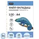 Файл-вкладыш А4, 25мкм Attache Selection Pixel, рифленый 100шт/уп