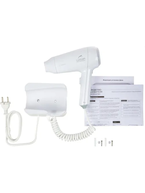 Фен настенный Luscan Professional Etalon 1800 (PL-178, white)