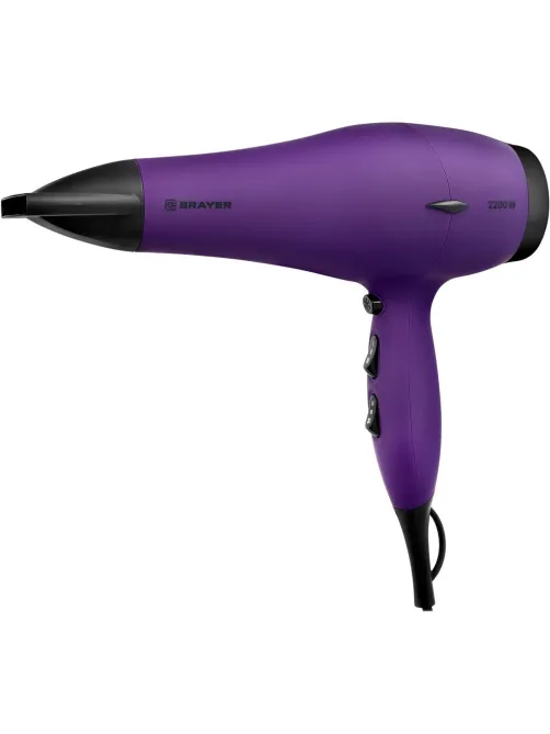 Фен BRAYER BR3007, 2200 Вт, 2 cкор, 3 темп., узкий конц., холод