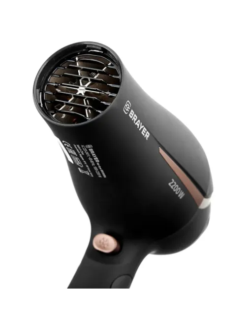 Фен BRAYER BR3000BN, 2200 Вт, 2 скор., холодный воздух