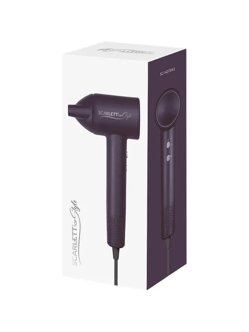 Фен Scarlett SC-HD70I43 (Аметист, BLDC-мотор, LED индикация температуры)