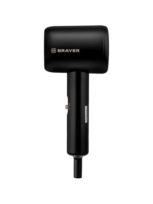 Фен BRAYER 3027BR, 1000 Вт, 2 скорости, DC-мотор, шнур 1,8 м