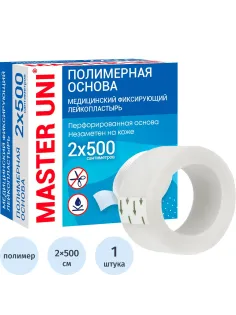 Лейкопластырь 2х500см полимерный в картоне Master Uni РФ