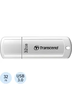 Флеш-память Transcend JetFlash 730, 32Gb, USB 3.1 G1, бел, TS32GJF730
