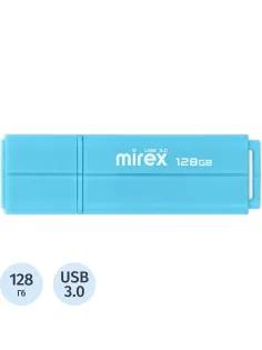 Флеш-память Mirex USB 3.0 LINE BLUE 128Gb (13600-FM3LB128 )
