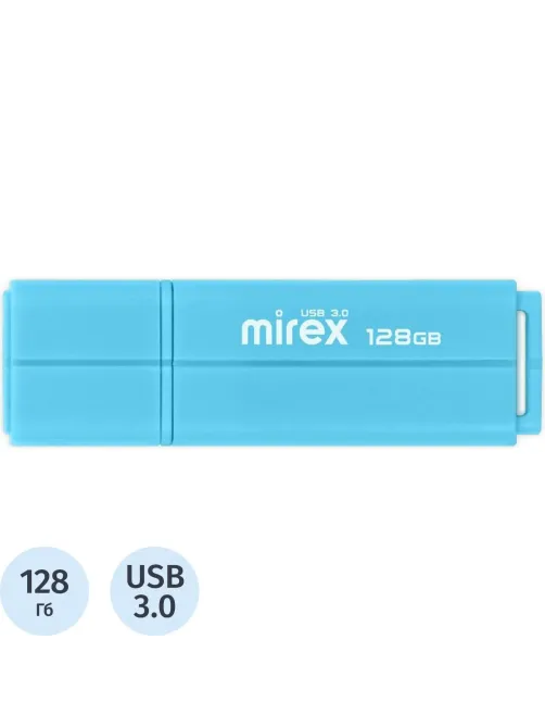 Флеш-память Mirex USB 3.0 LINE BLUE 128Gb (13600-FM3LB128 )