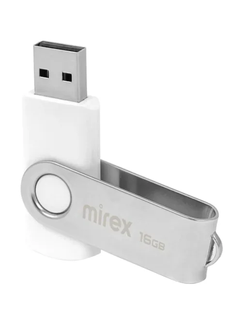 Флеш-память Mirex USB SWIVEL WHITE 16Gb (13600-FMUSWT16 )