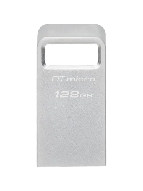 Флеш-память Kingston 128Gb DataTraveler Micro(DTMC3G2/128GB)USB3.0 сереб