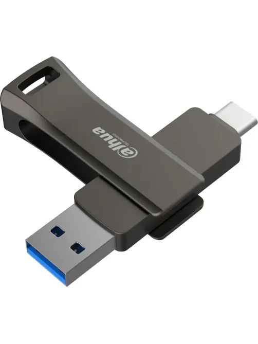 Флеш-память Dahua 64 ГБ, USB3.2 Gen1 Type A и Type C DHI-USB-P629-32-64GB