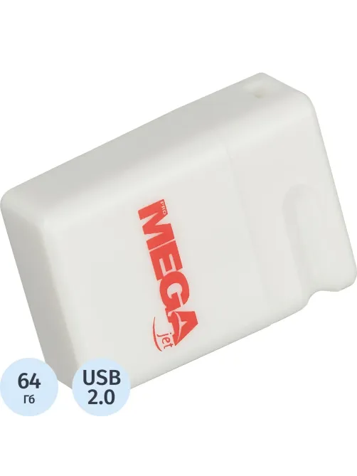 Флеш-память Promega Jet 64GB USB2.0  белый, пластик, под лого NTU116U2064GW