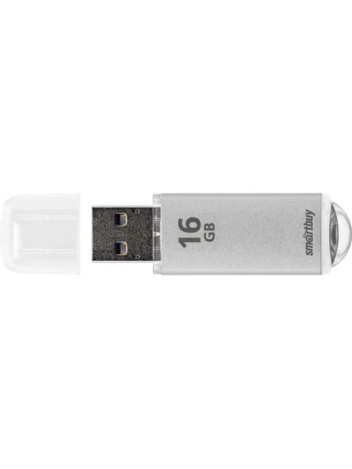Флеш-память Smartbuy V-Cut, 16Gb, USB 2.0, сереб, SB16GBVC-S