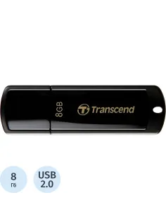 Флеш-память Transcend JetFlash 350, 8Gb, USB 2.0, чер, TS8GJF350